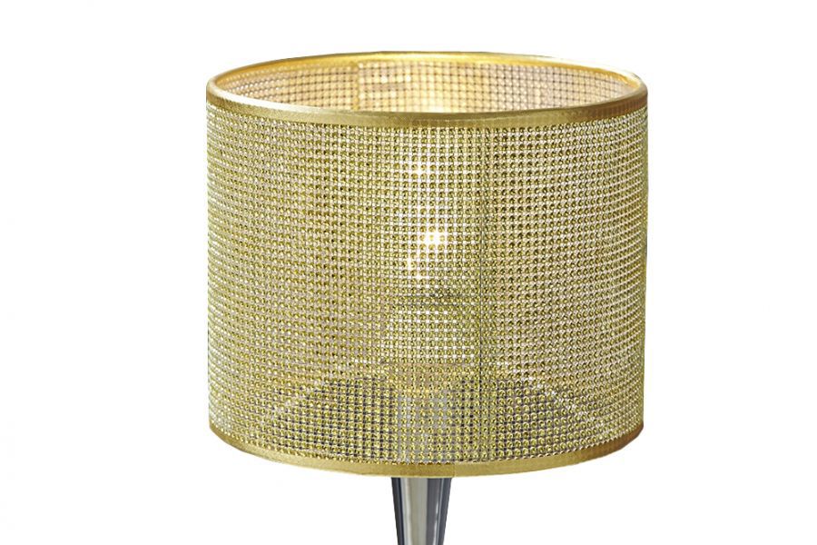 Lampa Glamour Drop złota stołowa  - Invicta Interior